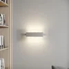 Quitani LED-væglampe Lole, aluminium, 59 x 29 cm, glas