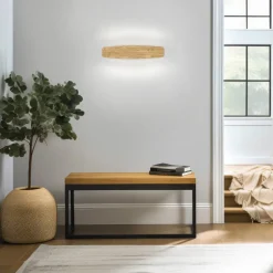 Quitani Persida LED-væglampe, 48 cm lang, eg, 2.700 K