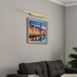 Quitani Talon LED-gallerilampe messing eloxal