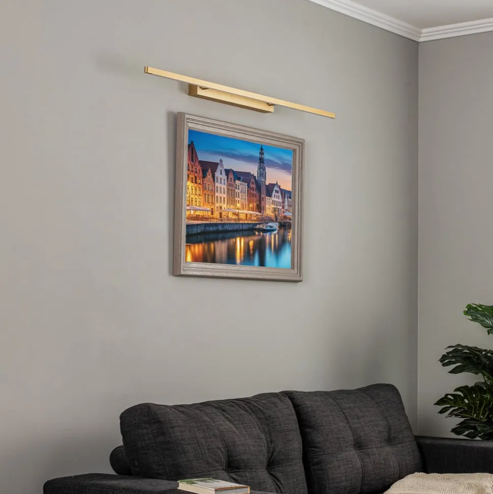 Quitani Talon LED-gallerilampe messing eloxal