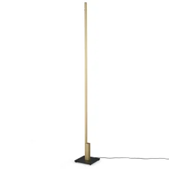 Quitani Talon LED-gulvlampe i anodiseret mat messing