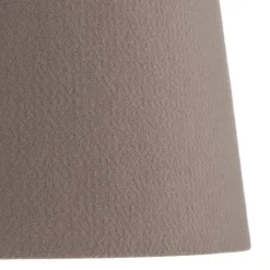 Quitani trebenet gulvlampe Jata, træ, filt, grå