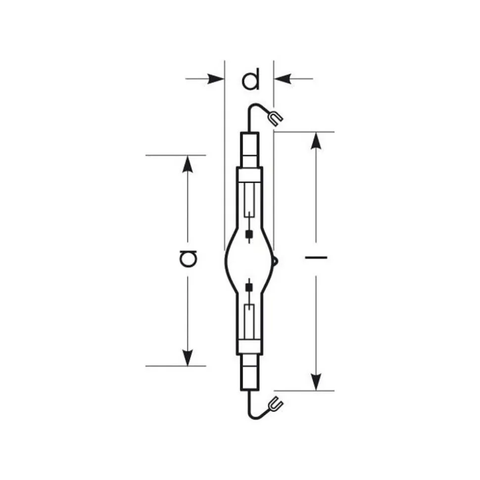 RADIUM Halogen-metaldamppære K12s 1000W HRI-TS D/S/PRO