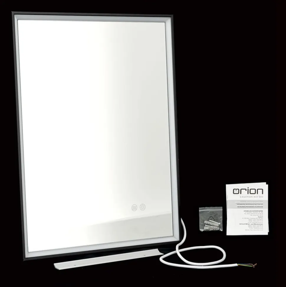 Ramme LED-spejl, 45 x 60 cm, CCT, antidug, dæmpbar