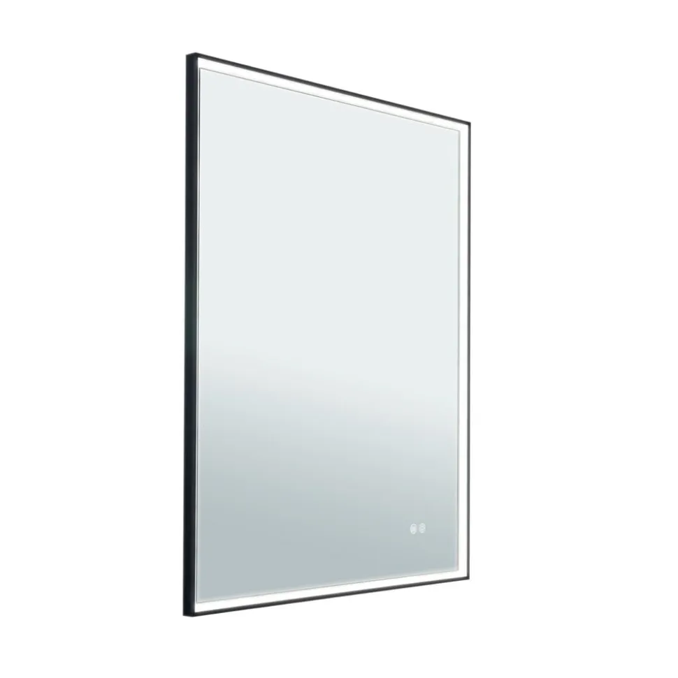 Ramme LED-spejl, 70 x 90 cm, CCT, antidug, dæmpbar