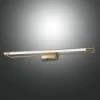 Rapallo LED-væglampe, messing, IP44, 60 cm