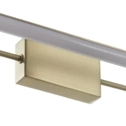 Rapallo LED-væglampe, messing, IP44, 40 cm