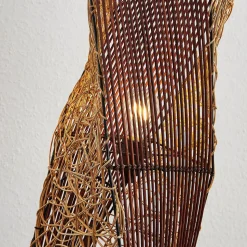 Rattan gulvlampe Kassia til hyggebelysning