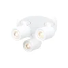 Razza loftspot, hvid, Ø 28,5 cm, 3-lys, metal