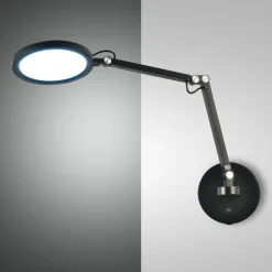 Regina LED-væglampe, sort, CCT, dæmpbar, justerbar