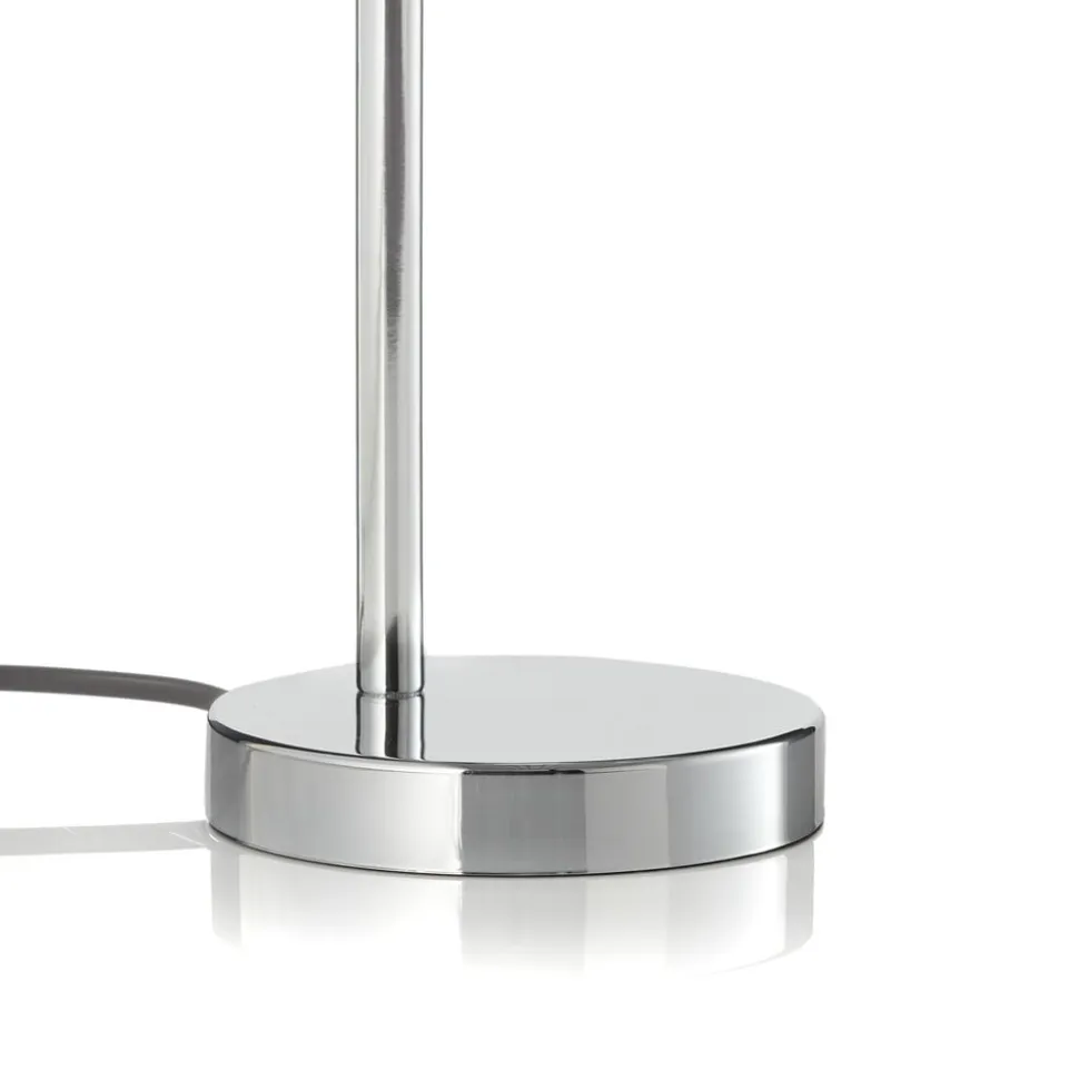 Rennes LED-bordlampe, kromfarvet, højde 40 cm