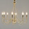 Retro - guldskinnende lysekrone