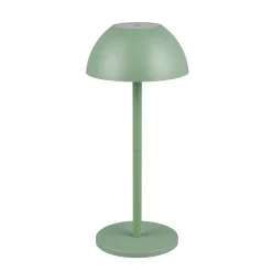 Ricardo LED genopladelig bordlampe, grøn, højde 30 cm, plast