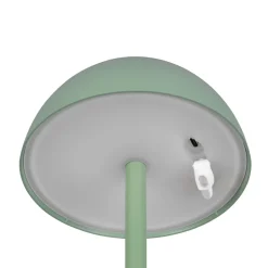 Ricardo LED genopladelig bordlampe, grøn, højde 30 cm, plast
