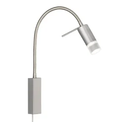 River LED-væglampe, flexarm, skærm med glas