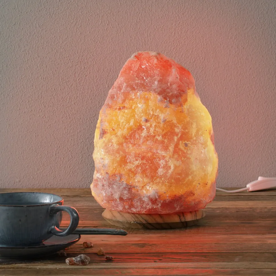 ROCK - Saltkrystal-lampe 4-6 kg, højde ca. 23 cm