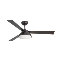 Rodas loftventilator med LED-lampe, brun