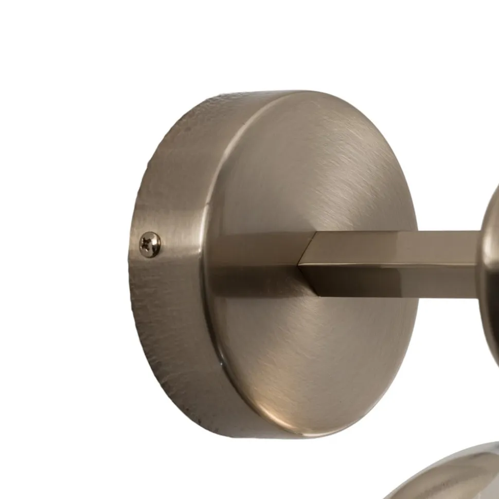 Rolan væglampe, messingfarvet, Ø 19 cm, højde 21 cm, glas