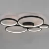 Rondo LED-loftlampe, mat sort