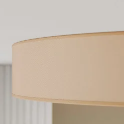 Rondo loftslampe, beige Ø 80 cm