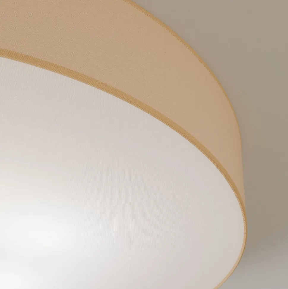 Rondo loftslampe, beige Ø 80 cm