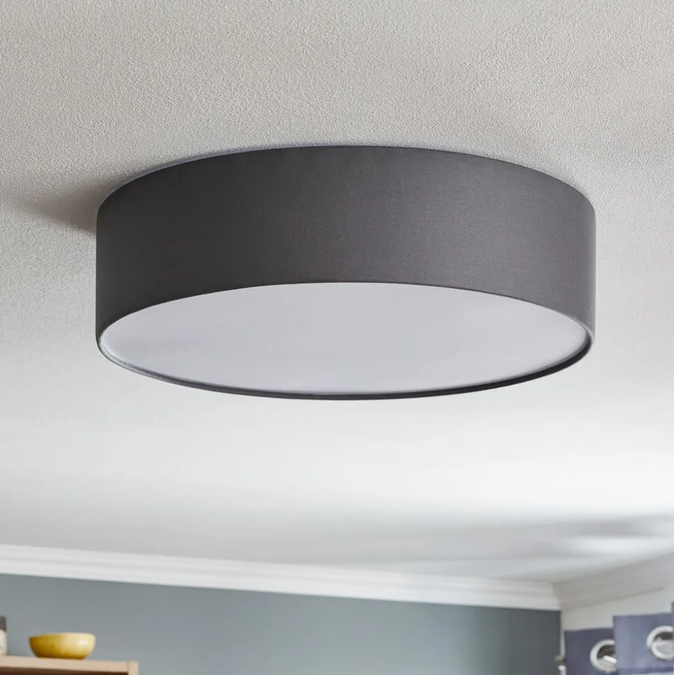 Rondo loftslampe, grå, Ø 50 cm