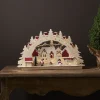 Rosenheim-landskab LED-adventsstage, batteri