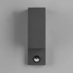 Roya udendørs væglampe 2 lk sensor kantet antracit