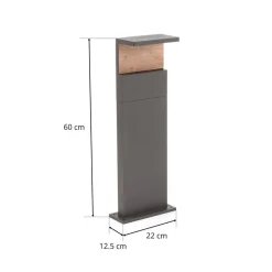 Ruka LED-stibelysning med træelement, 60 cm