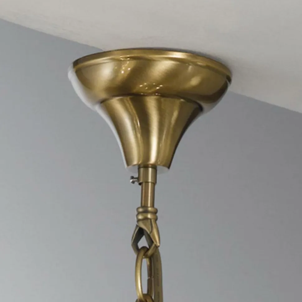 Rund lanterneform - hængelampen Rieka, 43 cm