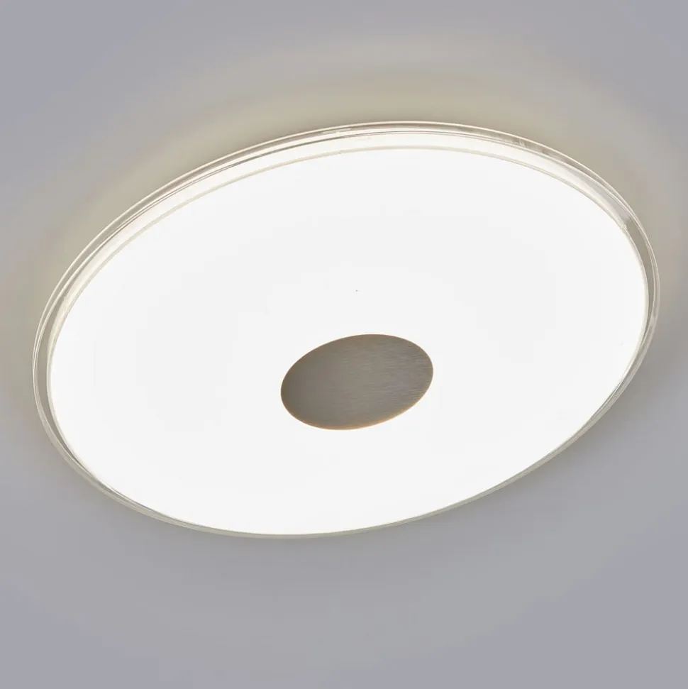 Rund LED-loftlampe Shogun, glitterlook