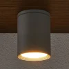 Rund loftlampe Mianna i sølvgrå