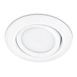 Rundt LED-indbygningsspot Rila i hvidt