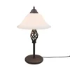 Rustica bordlampe med snorekontakt, rust