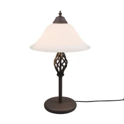 Rustica bordlampe med snorekontakt, rust