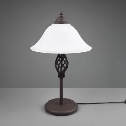 Rustica bordlampe med snorekontakt, rust
