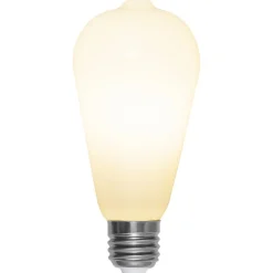 Rustik E27 ST64 LED-pære 6,5W 3-tr.-dæmpning, opal