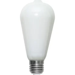 Rustik E27 ST64 LED-pære 6,5W 3-tr.-dæmpning, opal