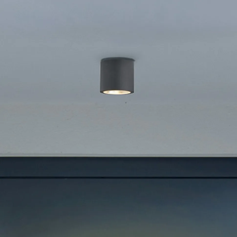 RZB HB 110 LED udendørs loftlampe, rund, 830 17°