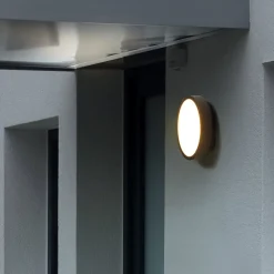 RZB HB 108 udendørs LED-væglampe cirkel, frontal