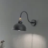 Saglam 3742 væglampe, justerbar, sort