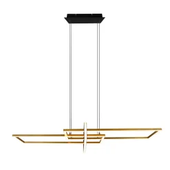 Salinas hængelampe, messingfarvet, metal, 110 cm lang