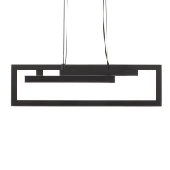 Salinas LED-hængelampe, 3.000 K, mat sort