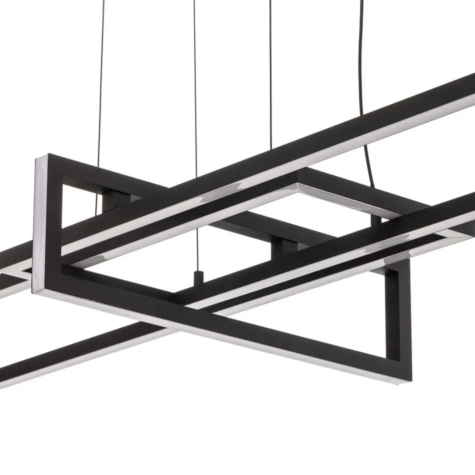 Salinas LED-hængelampe, 3.000 K, mat sort