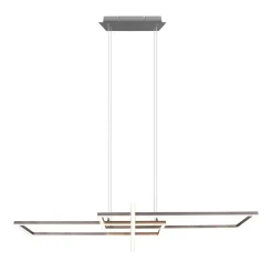 Salinas LED-hængelampe, 3.000 K, mat nikkel
