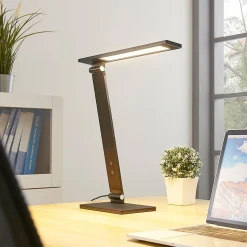 Salome - dæmpbar LED skrivebordlampe, sort