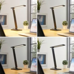 Salome - dæmpbar LED skrivebordlampe, sort