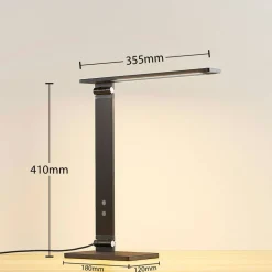 Salome - dæmpbar LED skrivebordlampe, sort
