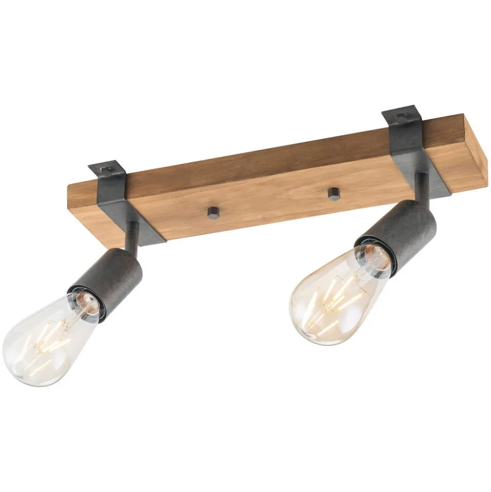 Salt loftlampe svingbar, 2 lyskilder