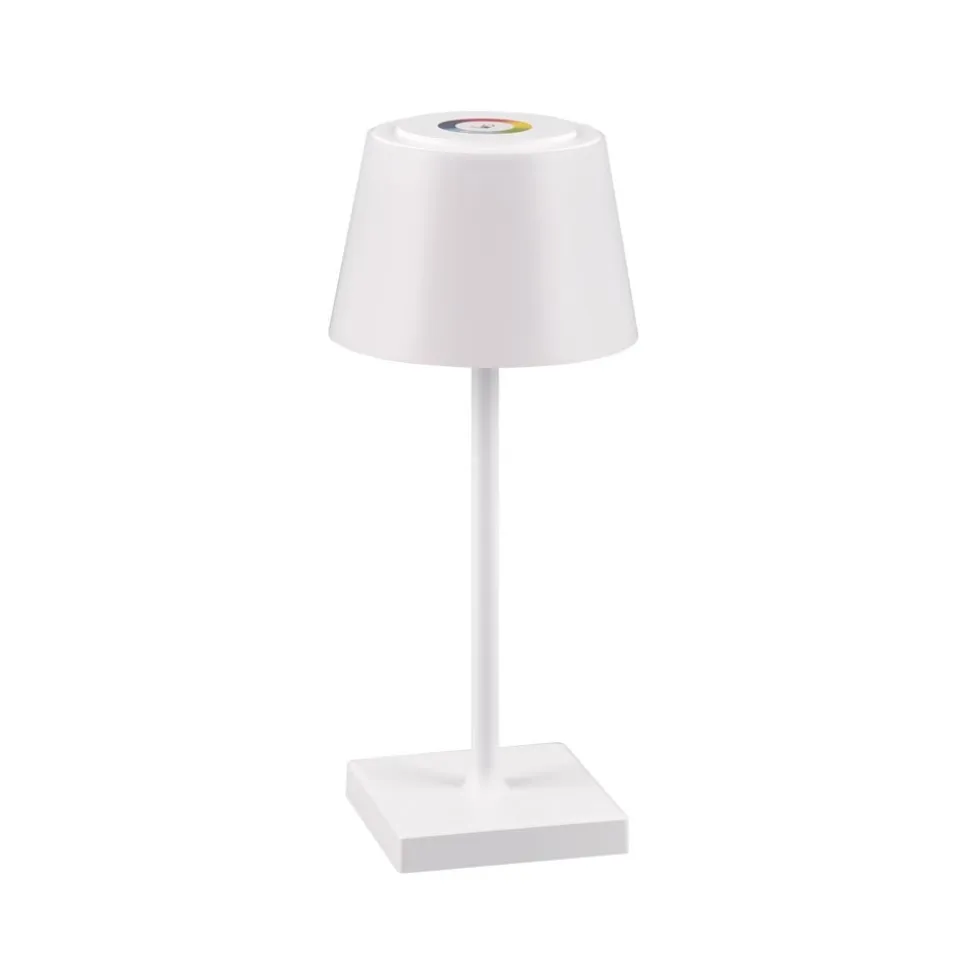 Sanchez LED-bordlampe, RGBW og dæmper, hvid